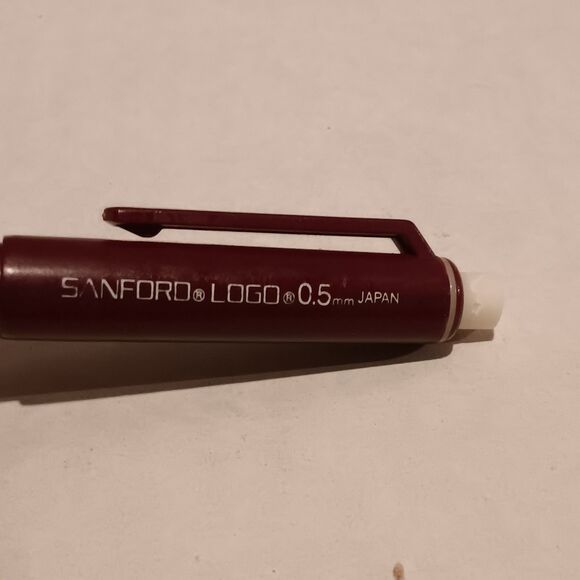 Vintage Sanford Logo 0.5mm Mechanical Pencil-Discontinued-Japan-Red-Drafting - Picture 3 of 5